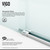 Vigo VG6043CHCL6058 Luca 60" X 58" Adjustable Frameless Sliding Tub Door In Chrome