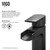 Vigo Amada Single Handle Vessel Bathroom Faucet In Matte Black