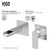 Vigo Atticus Single Handle Wall Mount Bathroom Faucet In Chrome