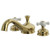 Kingston Brass Two Handle Roman Tub Filler Faucet - Polished Brass KS3332PX
