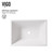 Vigo Vinca Matte Stone Vessel Bathroom Sink Set With Titus Wall Mount Faucet In Matte Black - 14 1/2 inch