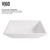 Vigo Vinca Matte Stone Vessel Bathroom Sink Set With Amada Faucet In Brushed Nickel - 13 3/4 inch