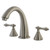 Kingston Brass Two Handle Roman Tub Filler Faucet - Brushed Nickel KS2368AL