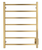 WarmlyYours TWS2-TAH07GH Tahoe 07 Towel Warmer, Brushed Gold, Hardwired, 7 bars