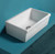 Whitehaus WHQ5530-WHITE Glencove Fireclay 30" Reversible Sink with Elegant Beveled Apron Front on one side Decorative 2" Lip Plain on Opposite Side
