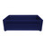 Whitehaus WHSIV3333-BLUE Glencove St. Ives 33" Apron Front Fireclay Sink with Intricate Vine Design on one side & Elegant Beveled Front on Opposite Side