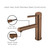 Whitehaus WHS1394-PSK-CO Waterhaus Solid Stainless Steel, Single Hole, Single Lever Kitchen Faucet with Pull-Out Head - Copper