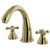 Kingston Brass Two Handle Roman Tub Filler Faucet - Polished Brass KS2362AX