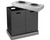 Alpine ALP471-02-BLK 2 Bin Recycling Center, 28 Gallons.
