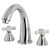Kingston Brass Two Handle Roman Tub Filler Faucet - Polished Chrome KS2361PX