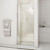 DreamLine Unidoor 35-36 in. W x 72 in. H Frameless Hinged Shower Door in Brushed Nickel