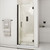 DreamLine Unidoor 32-33 in. W x 72 in. H Frameless Hinged Shower Door in Satin Black