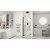 DreamLine Unidoor 35-36 in. W x 72 in. H Frameless Hinged Shower Door in Satin Black