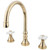 Kingston Brass Two Handle Roman Tub Filler Faucet - Polished Brass KS2342PX