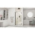 DreamLine Unidoor 37-38 in. W x 72 in. H Frameless Hinged Shower Door with Support Arm in Satin Black