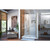 DreamLine Unidoor 44-45 in. W x 72 in. H Frameless Hinged Shower Door with Support Arm in Brushed Nickel