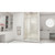 DreamLine Unidoor 50-51 in. W x 72 in. H Frameless Hinged Shower Door with Support Arm in Brushed Nickel