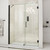 DreamLine Unidoor 60-61 in. W x 72 in. H Frameless Hinged Shower Door with Support Arm in Satin Black