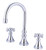 Kingston Brass Two Handle Roman Tub Filler Faucet - Polished Chrome KS2341KX
