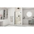 DreamLine Unidoor 39-40 in. W x 72 in. H Frameless Hinged Shower Door with Shelves in Satin Black