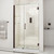 DreamLine Unidoor 47-48 in. W x 72 in. H Frameless Hinged Shower Door with Shelves in Oil Rubbed Bronze DreamLine Unidoor 47-48 in. W x 72 in. H Frameless Hinged Shower Door with Shelves in Oil Rubbed Bronze