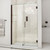 DreamLine Unidoor 49-50 in. W x 72 in. H Frameless Hinged Shower Door with Shelves in Oil Rubbed Bronze