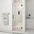 DreamLine Unidoor 26 in. W x 72 in. H Frameless Hinged Shower Door in Oil Rubbed Bronze