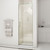 DreamLine Unidoor 29 in. W x 72 in. H Frameless Hinged Shower Door in Brushed Nickel