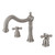 Kingston Brass Two Handle Roman Tub Filler Faucet - Brushed Nickel KS1348AX