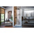 DreamLine Unidoor 30 in. W x 72 in. H Frameless Hinged Shower Door in Satin Black