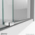 DreamLine Enigma-X 34 1/2 in. D x 60 3/8 in. W x 76 in. H Fully Frameless Sliding Shower Enclosure in Brushed Stainless Steel