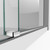 DreamLine Enigma-X 34 1/2 in. D x 72 3/8 in. W x 76 in. H Fully Frameless Sliding Shower Enclosure in Brushed Stainless Steel