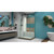 DreamLine Enigma-X 32 1/2 in. D x 48 3/8 in. W x 76 in. H Fully Frameless Sliding Shower Enclosure in Brushed Stainless Steel
