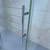 DreamLine Enigma-Z 56-60 in. W x 76 in. H Fully Frameless Sliding Shower Door in Brushed Stainless Steel