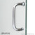 DreamLine Infinity-Z 56-60 in. W x 72 in. H Semi-Frameless Sliding Shower Door, Clear Glass in Brushed Nickel