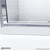 DreamLine Infinity-Z 44-48 in. W x 72 in. H Semi-Frameless Sliding Shower Door, Frosted Glass in Chrome