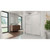 DreamLine Infinity-Z 56-60 in. W x 72 in. H Semi-Frameless Sliding Shower Door, Frosted Glass in Chrome