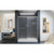 DreamLine Infinity-Z 56-60 in. W x 72 in. H Semi-Frameless Sliding Shower Door, Frosted Glass in Brushed Nickel