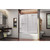 DreamLine Infinity-Z 56-60 in. W  x 60 in. H Clear Sliding Tub Door in Chrome with White Acrylic Backwall Kit