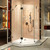 DreamLine Prism Lux 34 5/16 in. D x 34 5/16 in. W x 72 in. H Fully Frameless Hinged Shower Enclosure in Oil Rubbed Bronze