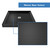 DreamLine Flex 32 in. D x 32 in. W x 74 3/4 in. H Semi-Frameless Pivot Shower Door in Chrome with Center Drain Black Base