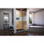 DreamLine Flex 32 in. D x 42 in. W x 74 3/4 in. H Semi-Frameless Pivot Shower Door in Chrome with Center Drain Black Base Kit