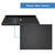 DreamLine Flex 36 in. D x 60 in. W x 74 3/4 in. H Semi-Frameless Pivot Shower Door in Chrome with Center Drain Black Base Kit