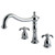 Kingston Brass Two Handle Roman Tub Filler Faucet - Polished Chrome KS1341TX