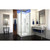 DreamLine Flex 32 in. D x 32 in. W x 76 3/4 in. H Semi-Frameless Shower Enclosure in Brushed Nickel with White Base and Backwalls