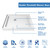 DreamLine Flex 36 in. D x 36 in. W x 76 3/4 in. H Semi-Frameless Shower Enclosure in Brushed Nickel with White Base and Backwalls
