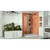 DreamLine Quatra Lux 34 1/4 in. D x 46 3/8 in. W x 72 in. H Frameless Hinged Shower Enclosure in Brushed Nickel