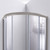 DreamLine Prime 36 in. x 74 3/4 in. Semi-Frameless Frosted Glass Sliding Shower Enclosure in Brushed Nickel with Biscuit Base Kit