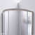 DreamLine Prime 38 in. x 74 3/4 in. Semi-Frameless Frosted Glass Sliding Shower Enclosure in Brushed Nickel with Biscuit Base Kit