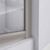 DreamLine Prime 38 in. x 74 3/4 in. Semi-Frameless Frosted Glass Sliding Shower Enclosure in Brushed Nickel with Biscuit Base Kit